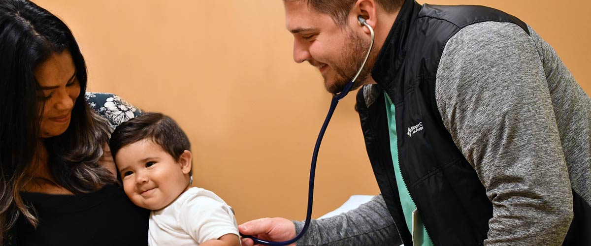 Baby Getting a Checkup| Medical Clinics