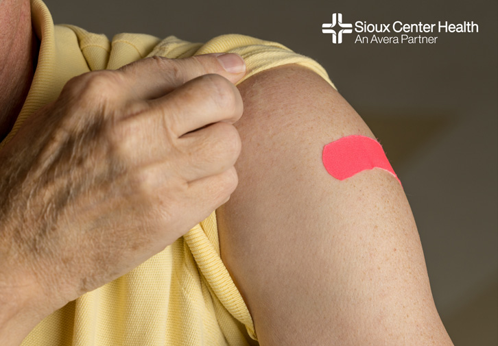 Patient just received a flue shot